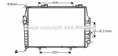 AVA QUALITY COOLING ms2321 -  Радиатор, охлаждение двигателя